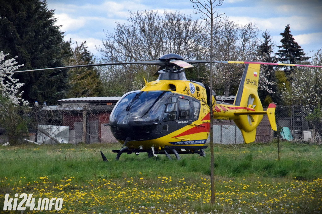 Wypadek motocyklisty na ul. Pileckiego