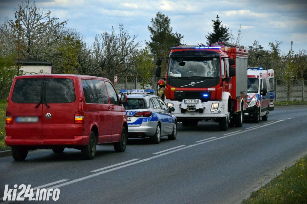 Wypadek motocyklisty na ul. Pileckiego