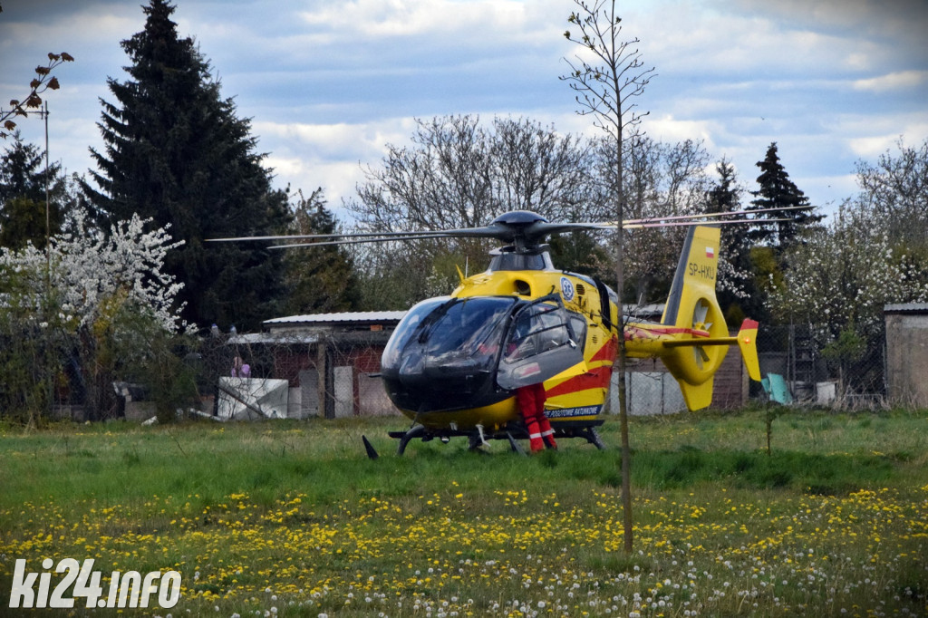 Wypadek motocyklisty na ul. Pileckiego