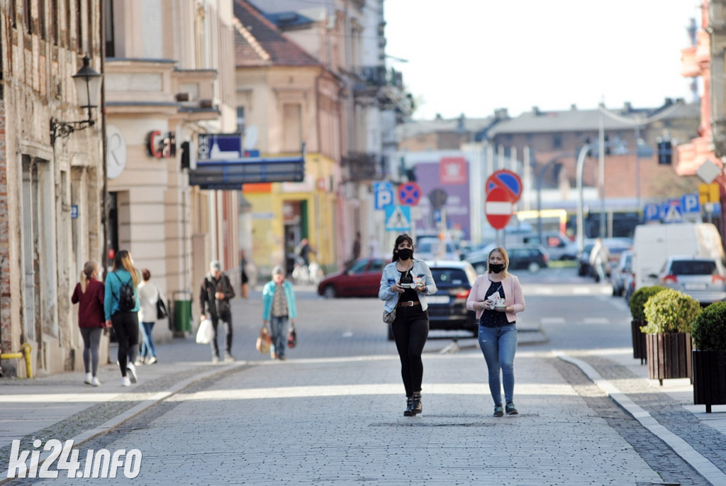 Centrum Inowrocławia w dobie epidemii
