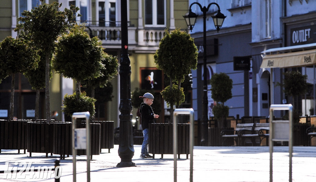 Centrum Inowrocławia w dobie epidemii