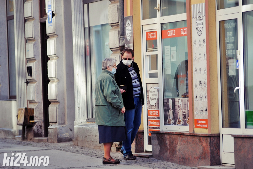 Centrum Inowrocławia w dobie epidemii