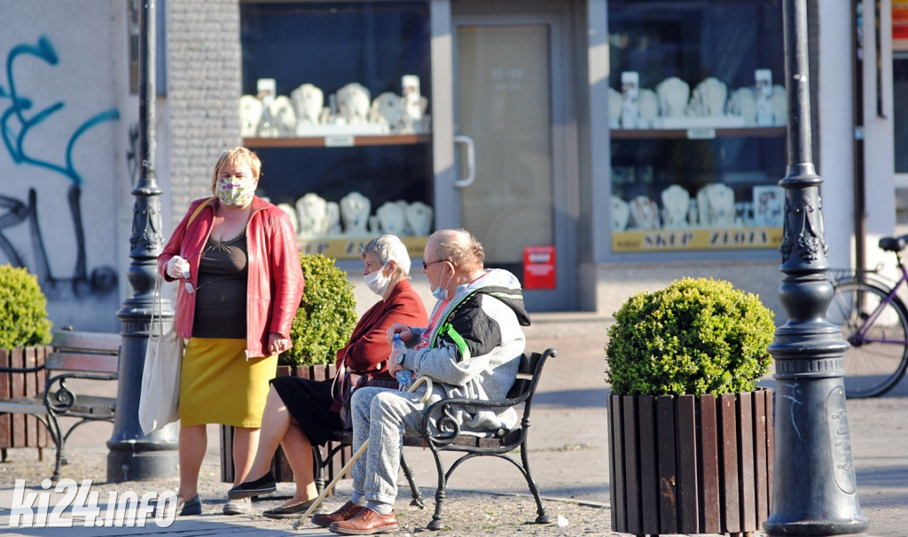 Centrum Inowrocławia w dobie epidemii