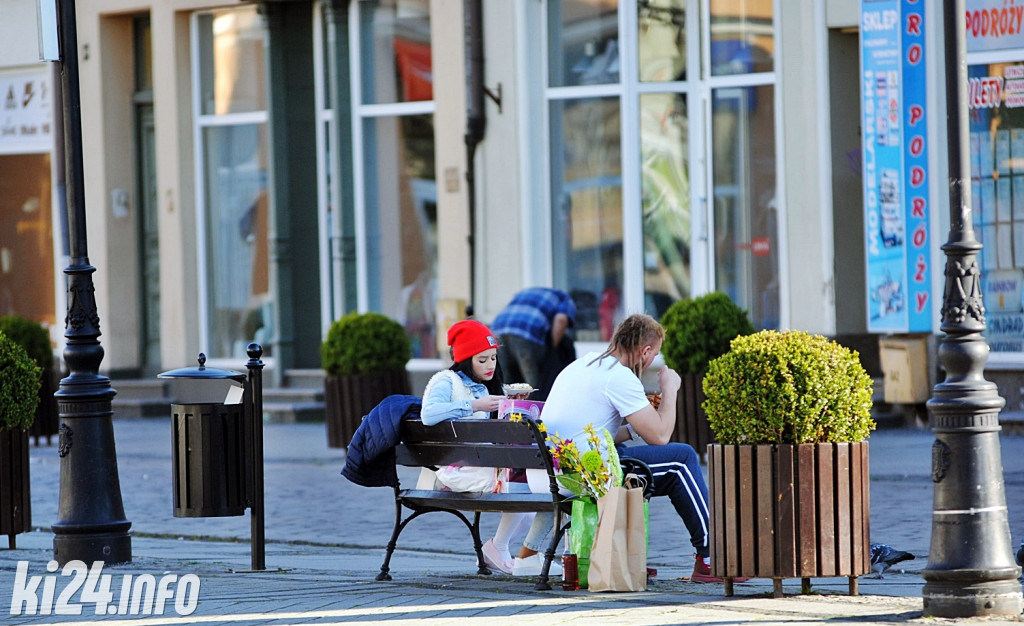 Centrum Inowrocławia w dobie epidemii