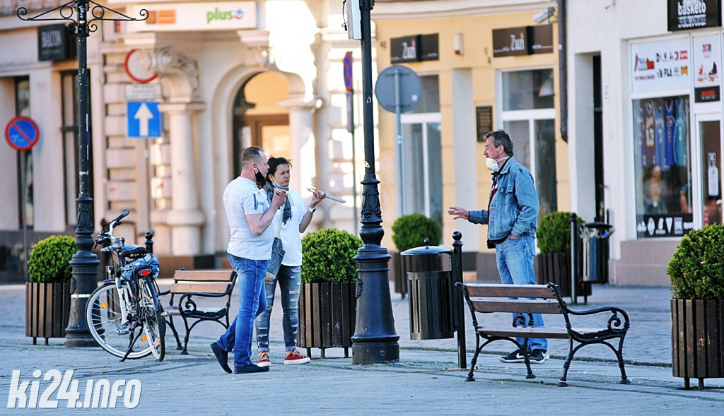 Centrum Inowrocławia w dobie epidemii