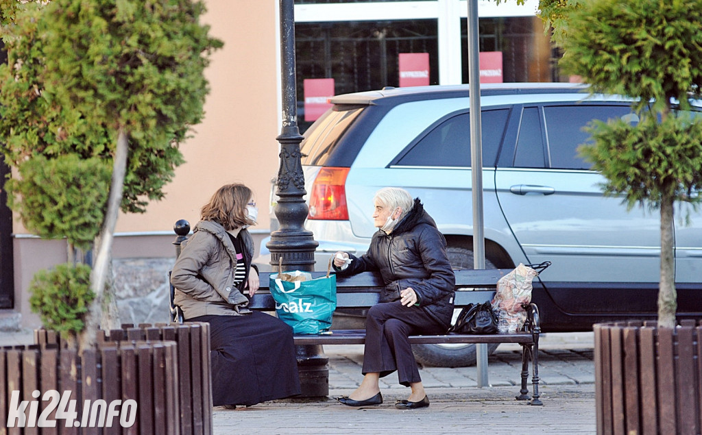 Centrum Inowrocławia w dobie epidemii