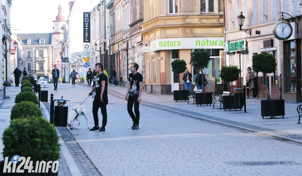 Centrum Inowrocławia w dobie epidemii