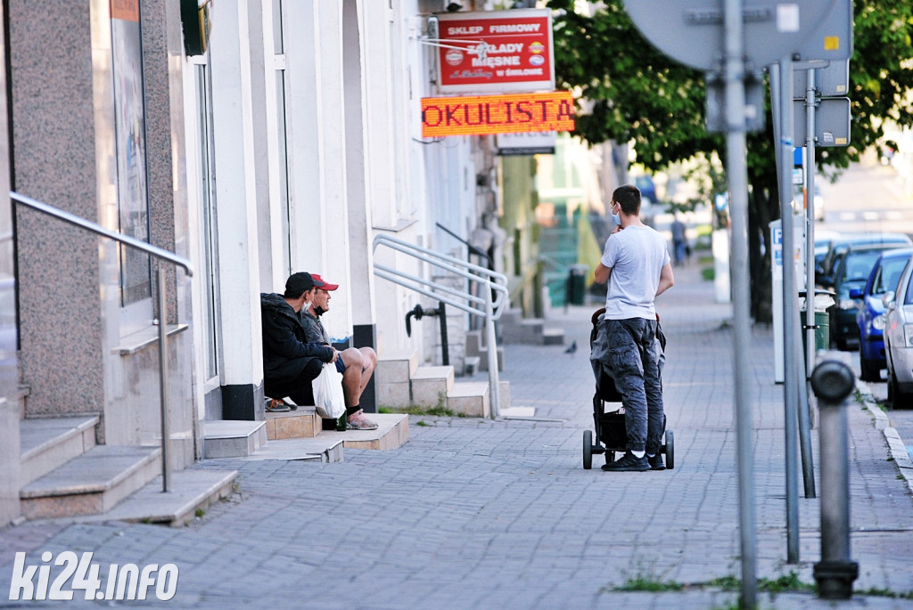 Centrum Inowrocławia w dobie epidemii