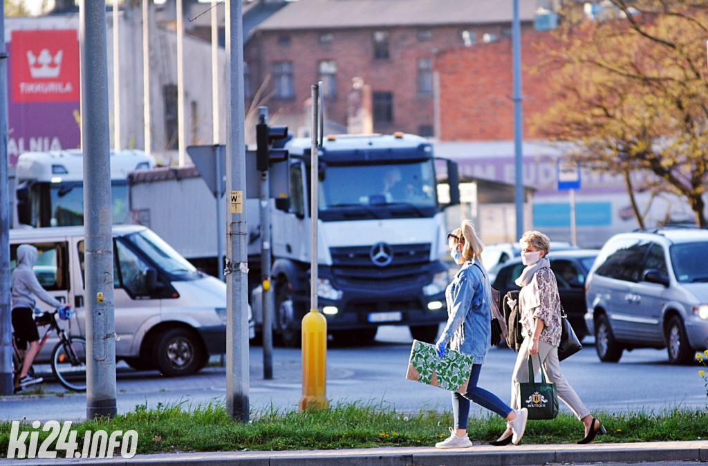 Centrum Inowrocławia w dobie epidemii