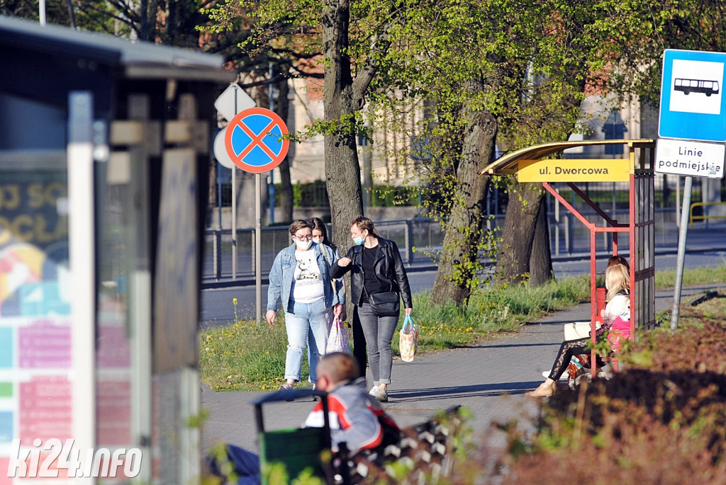 Centrum Inowrocławia w dobie epidemii
