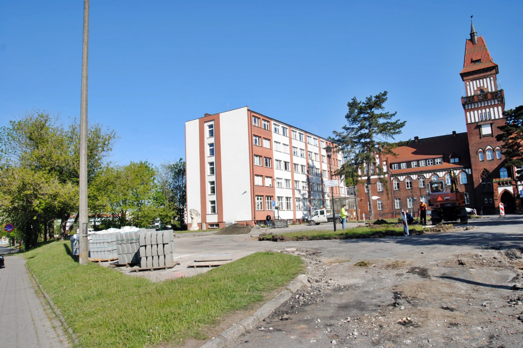 Remont parkingu przed starostwem