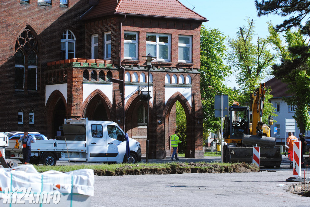 Remont parkingu przed starostwem
