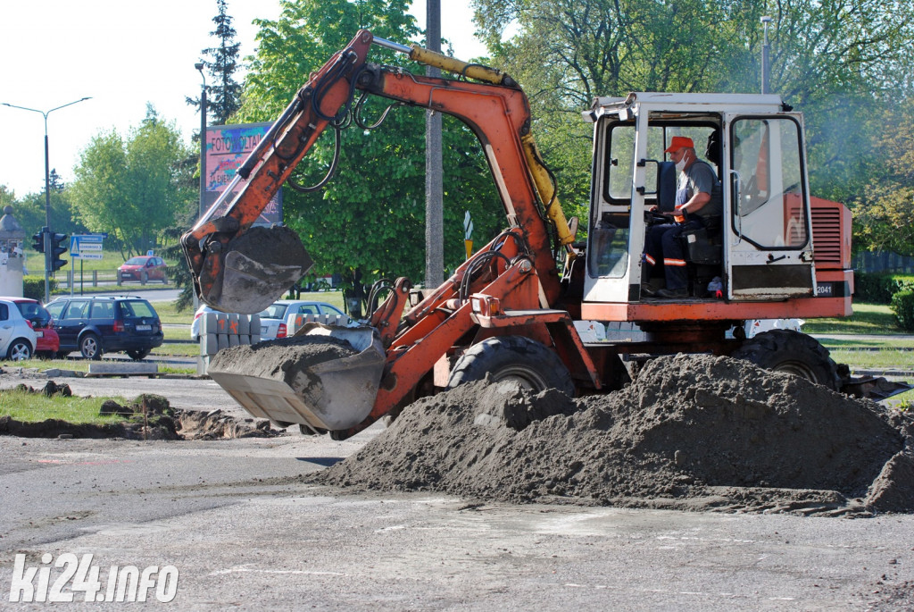 Remont parkingu przed starostwem