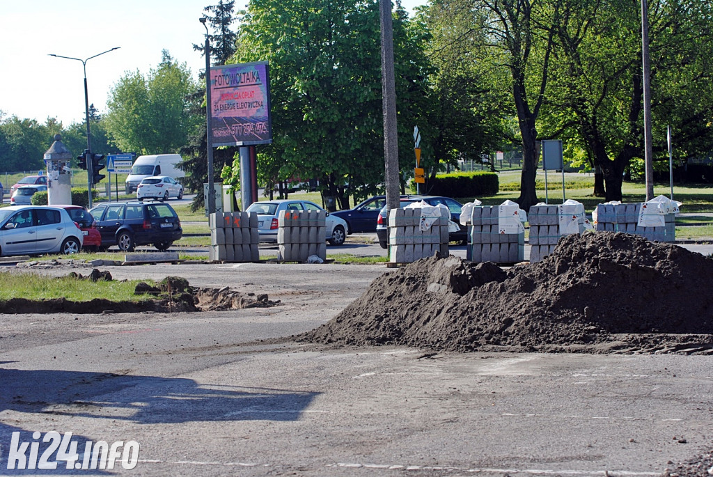 Remont parkingu przed starostwem