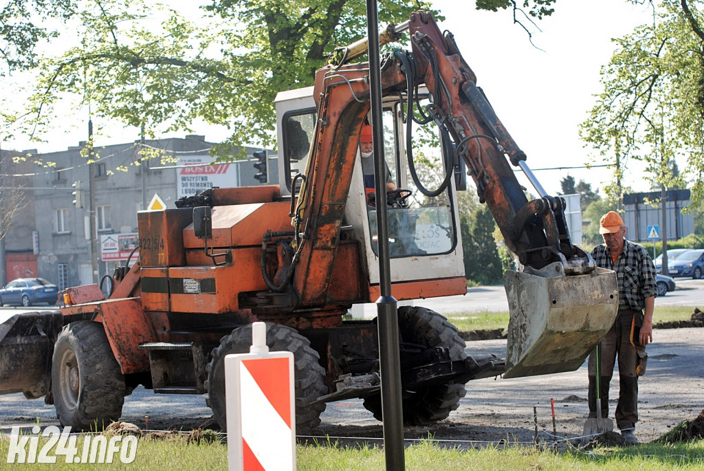 Remont parkingu przed starostwem