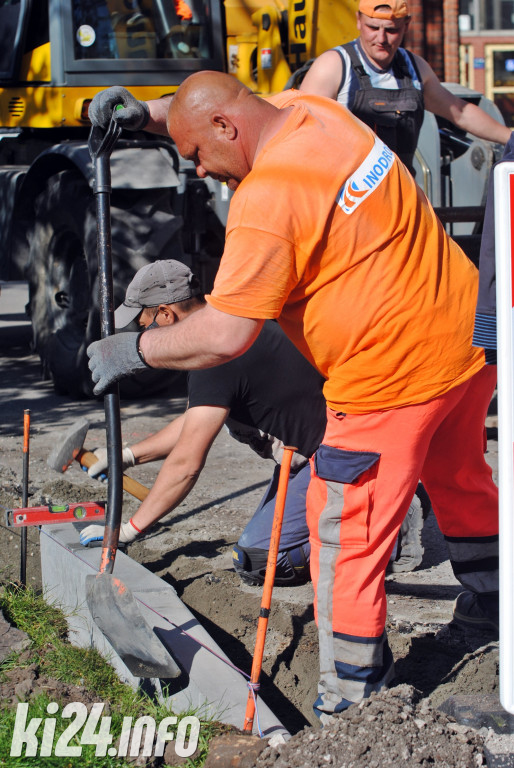 Remont parkingu przed starostwem