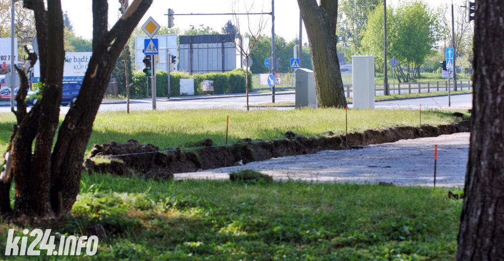 Remont parkingu przed starostwem
