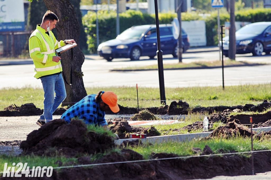 Remont parkingu przed starostwem