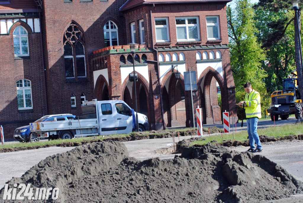 Remont parkingu przed starostwem