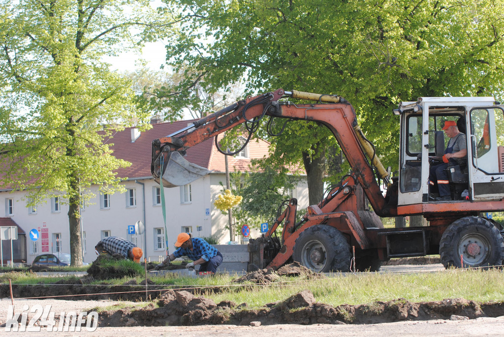Remont parkingu przed starostwem