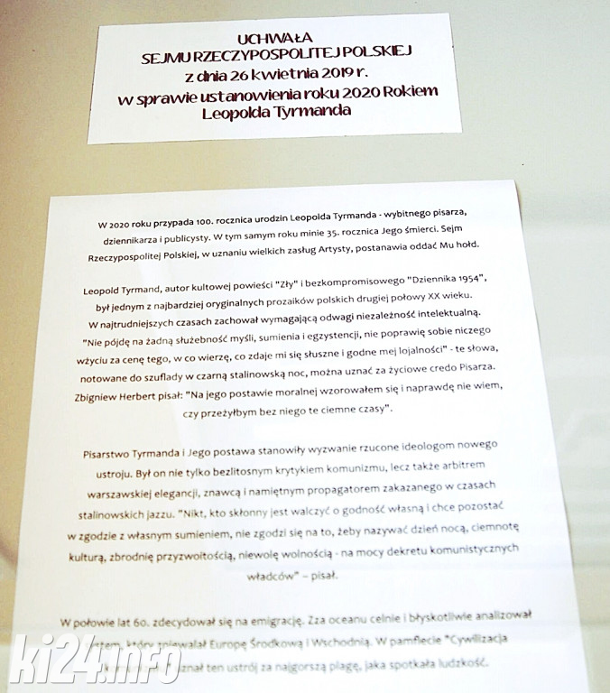 Wystawa poświęcona Leopoldowi Tyrmandowi