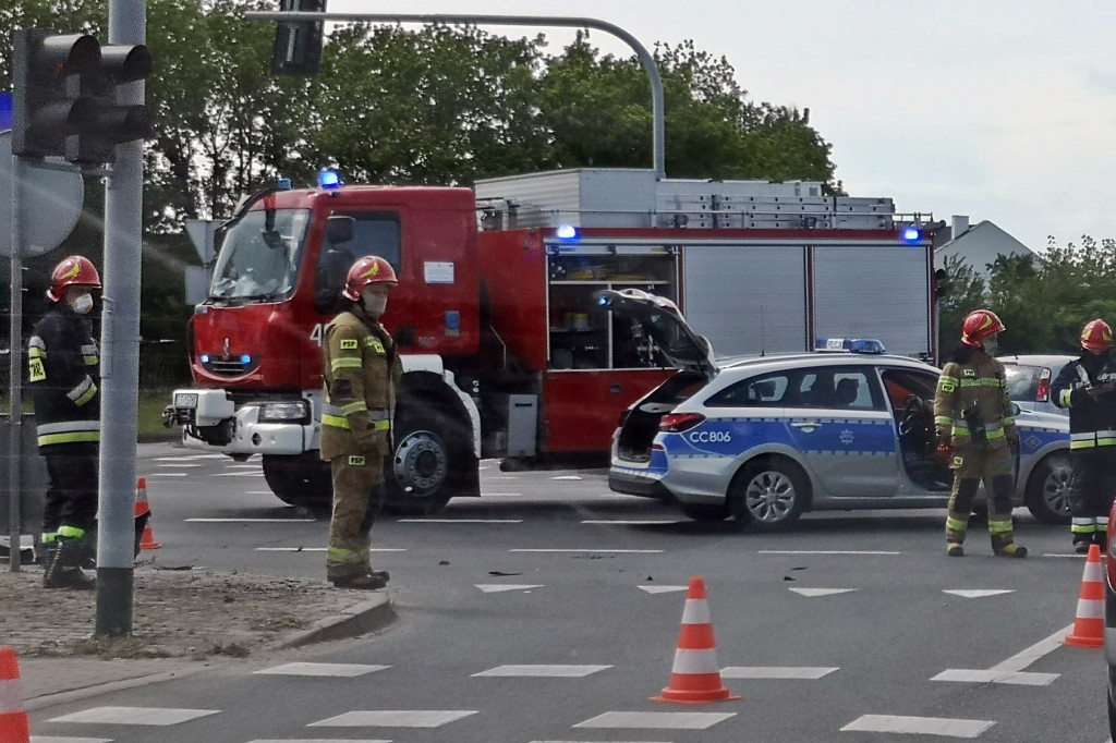 Zderzenie na ul. Poznańskiej