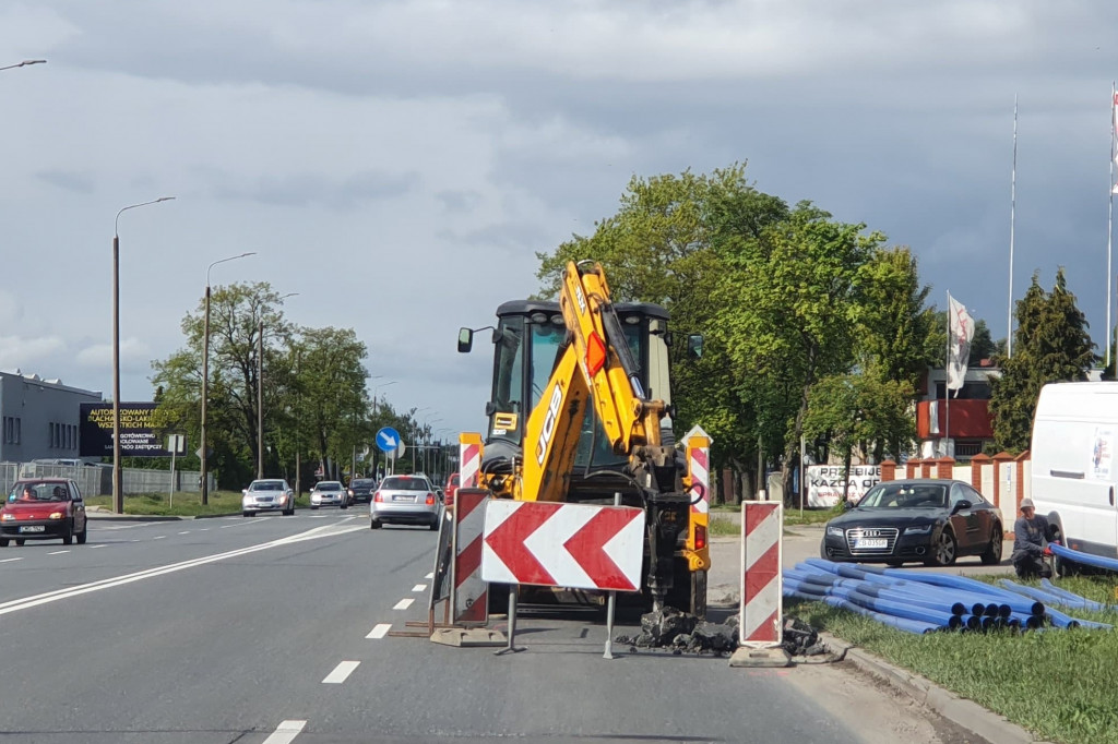 Prace drogowe na Poznańskiej