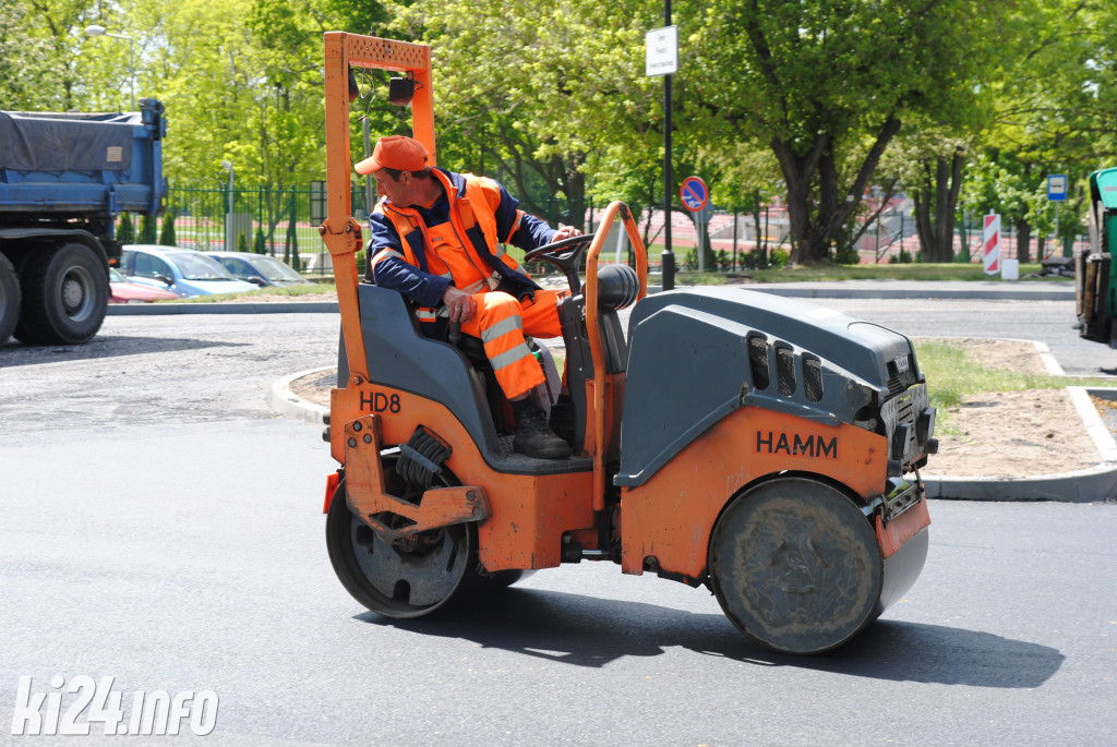 Remont parkingu przed starostwem