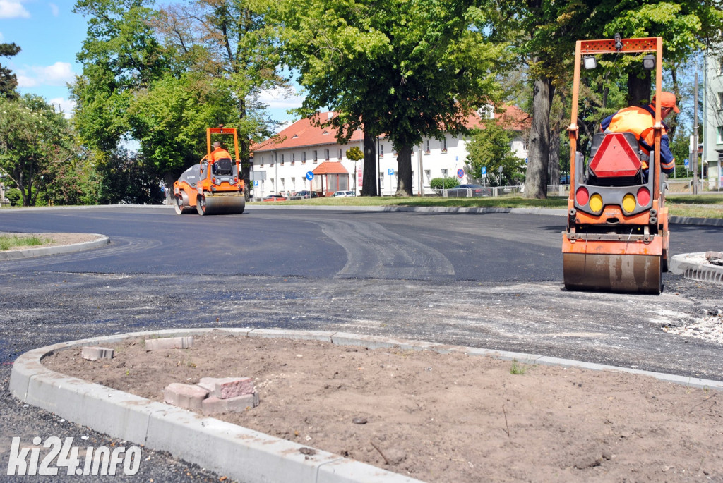 Remont parkingu przed starostwem