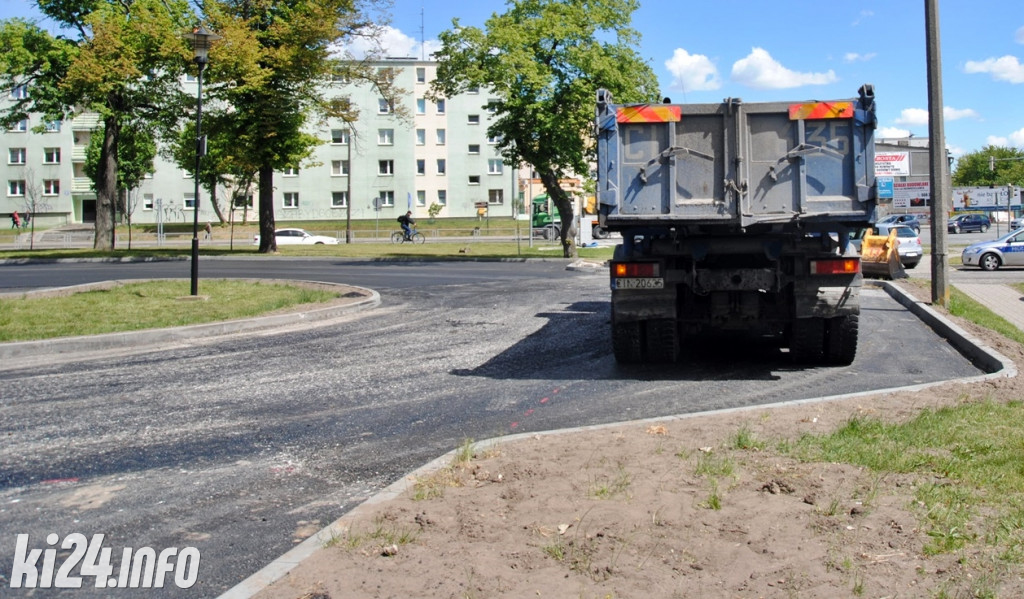 Remont parkingu przed starostwem