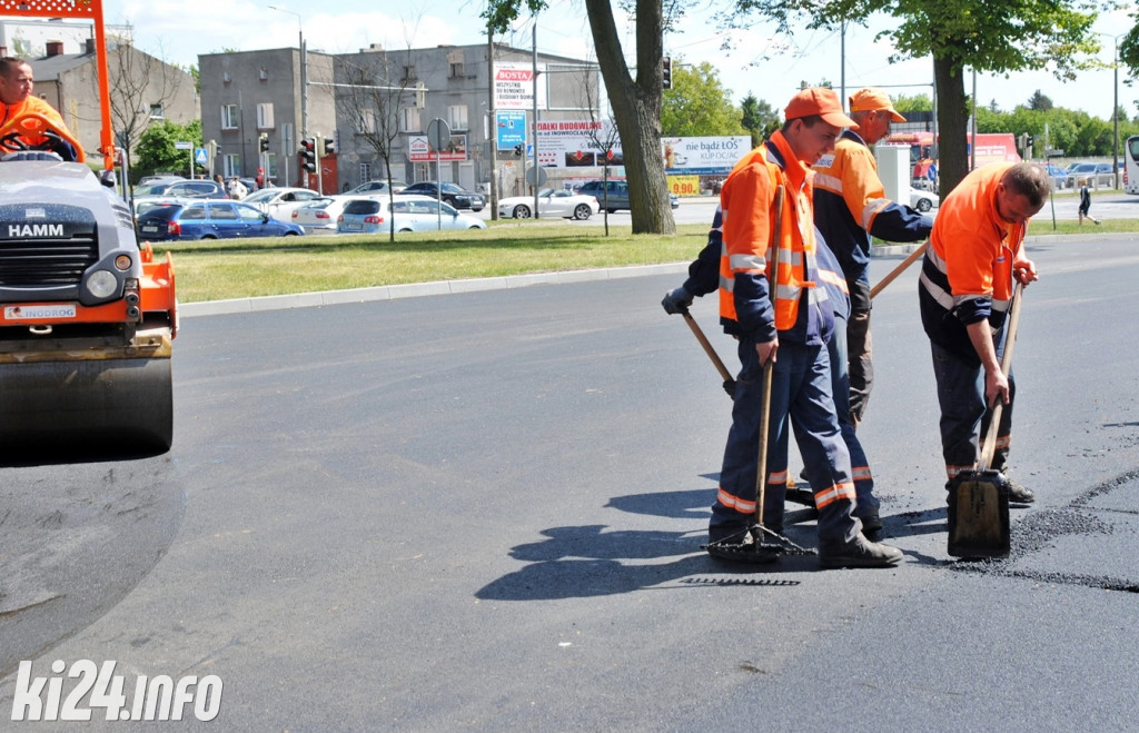 Remont parkingu przed starostwem