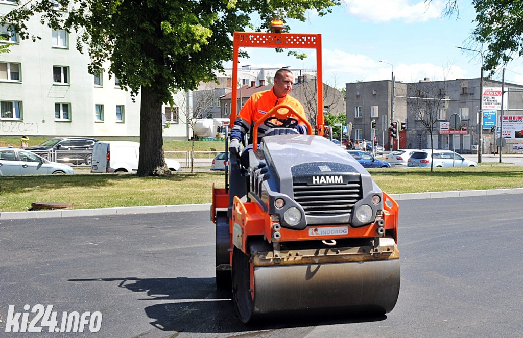 Remont parkingu przed starostwem