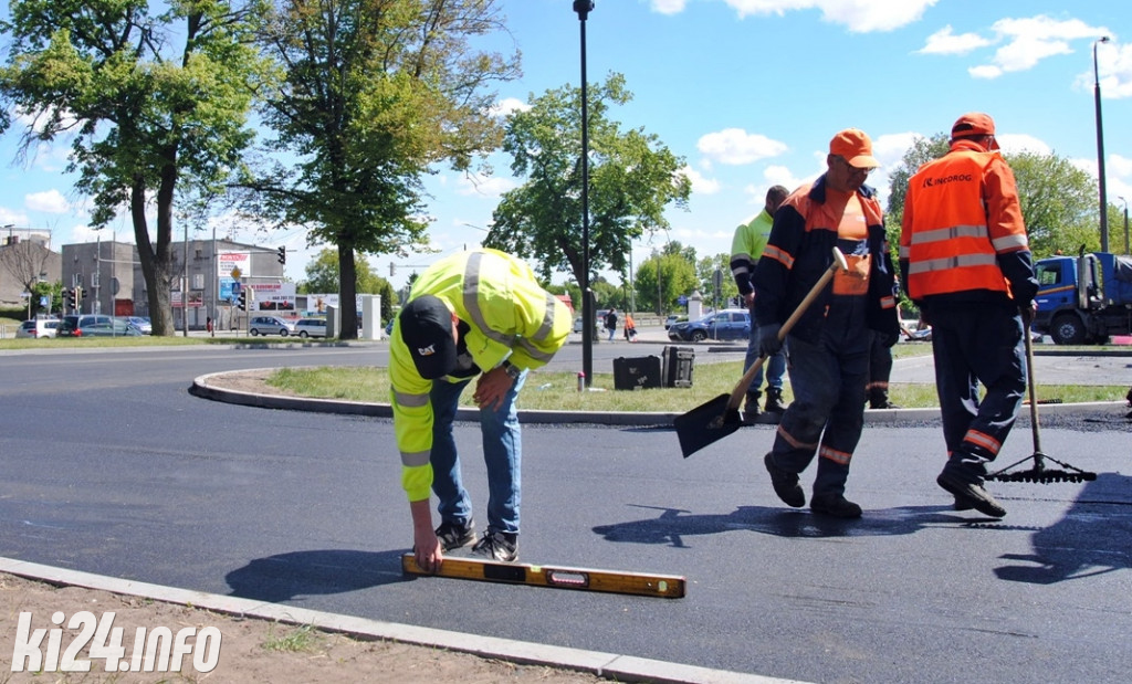 Remont parkingu przed starostwem