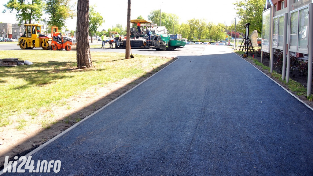 Remont parkingu przed starostwem
