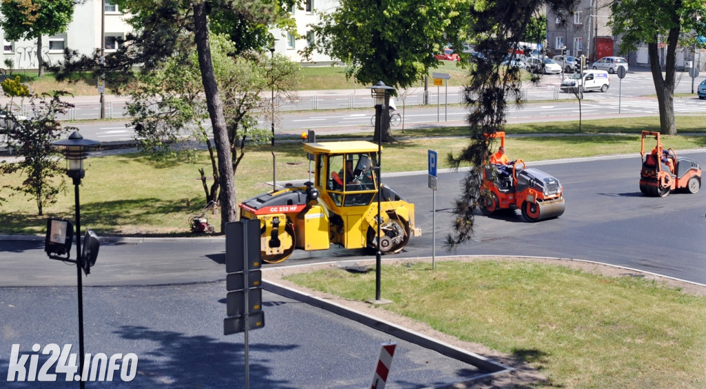 Remont parkingu przed starostwem