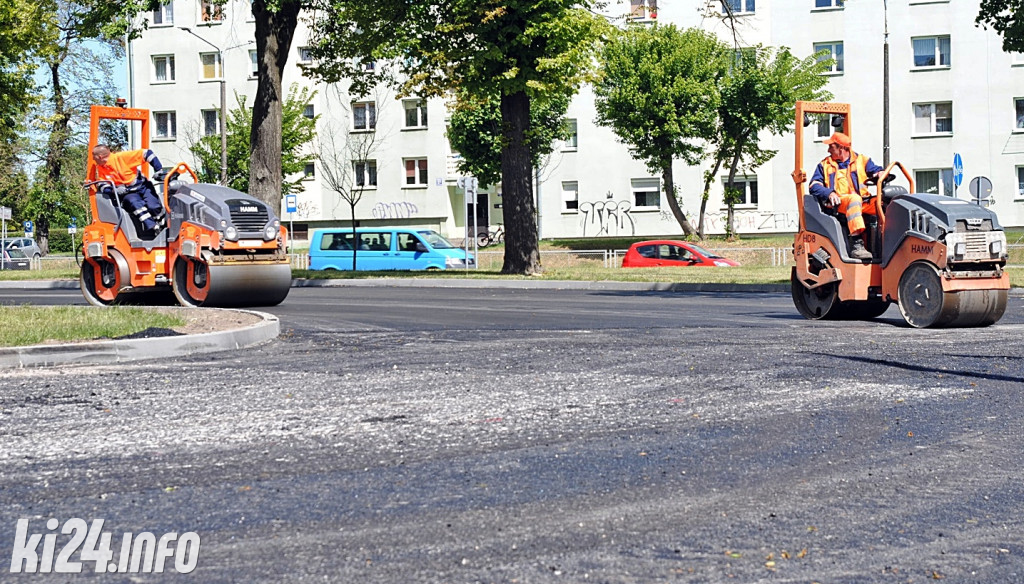 Remont parkingu przed starostwem
