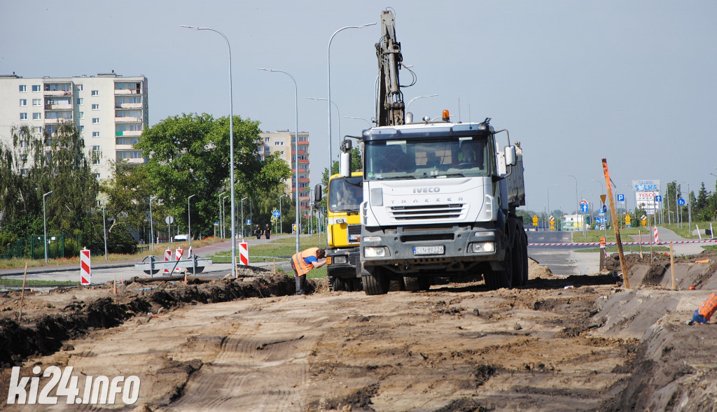Wielki plac budowy w Inowrocławiu