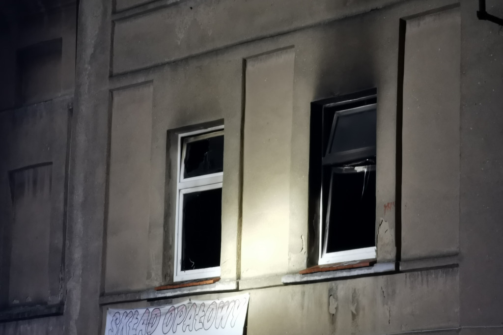 Pożar w kamienicy na Starym Mieście