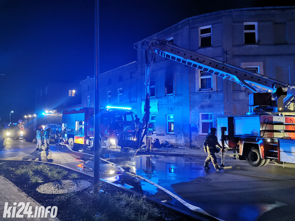 Pożar w kamienicy na Starym Mieście