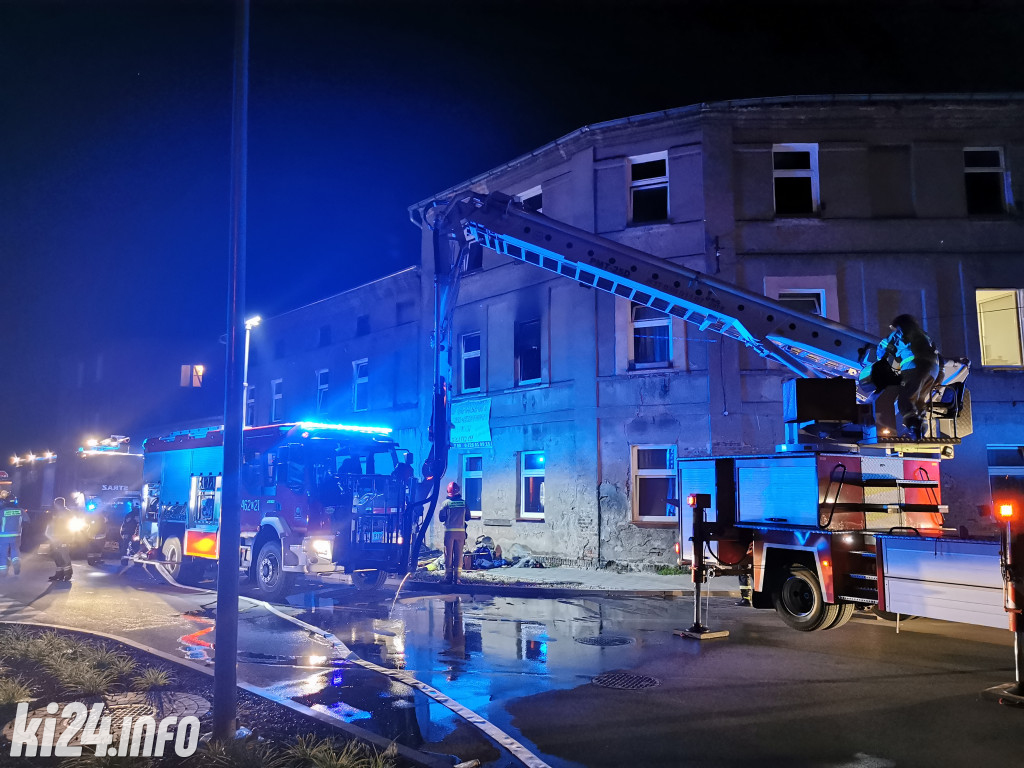 Pożar w kamienicy na Starym Mieście