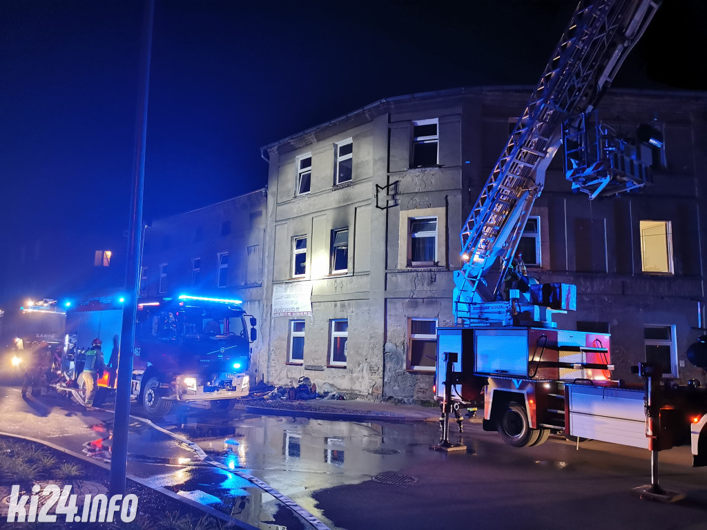 Pożar w kamienicy na Starym Mieście