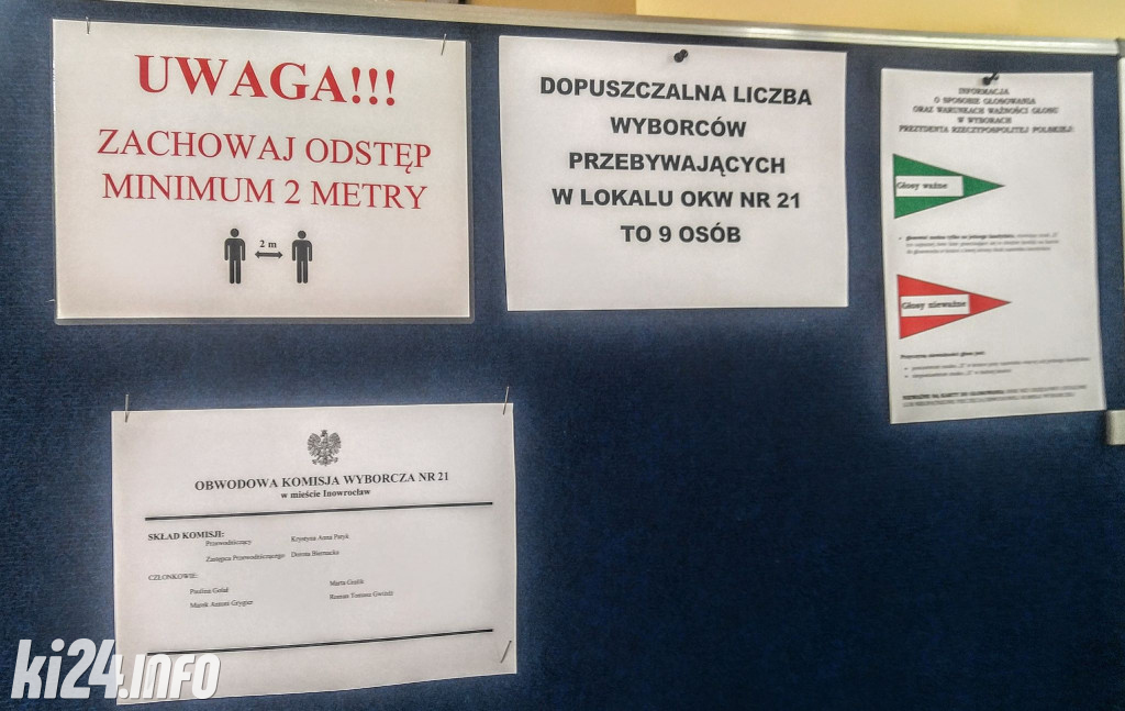 W maseczkach do urn. Tak wyglądały tegoroczne wybory prezydenckie