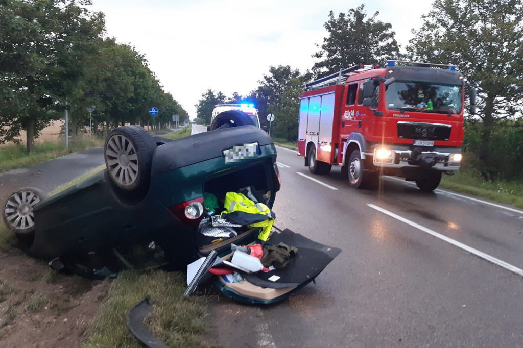 Dachowanie volkswagena w Janikowie