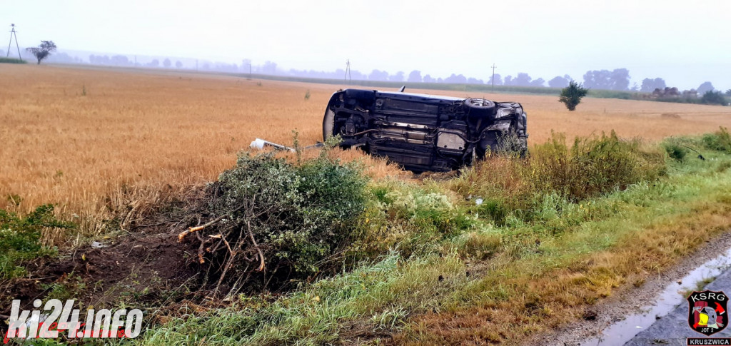 Wypadek samochodowy pod Kruszwicą
