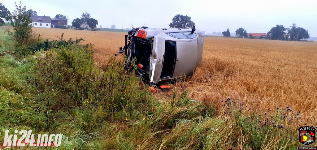 Wypadek samochodowy pod Kruszwicą