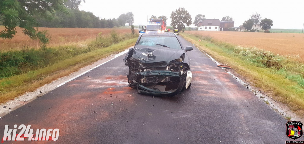 Wypadek samochodowy pod Kruszwicą
