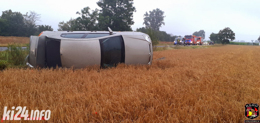Wypadek samochodowy pod Kruszwicą
