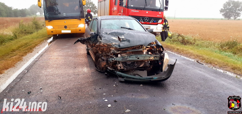 Wypadek samochodowy pod Kruszwicą