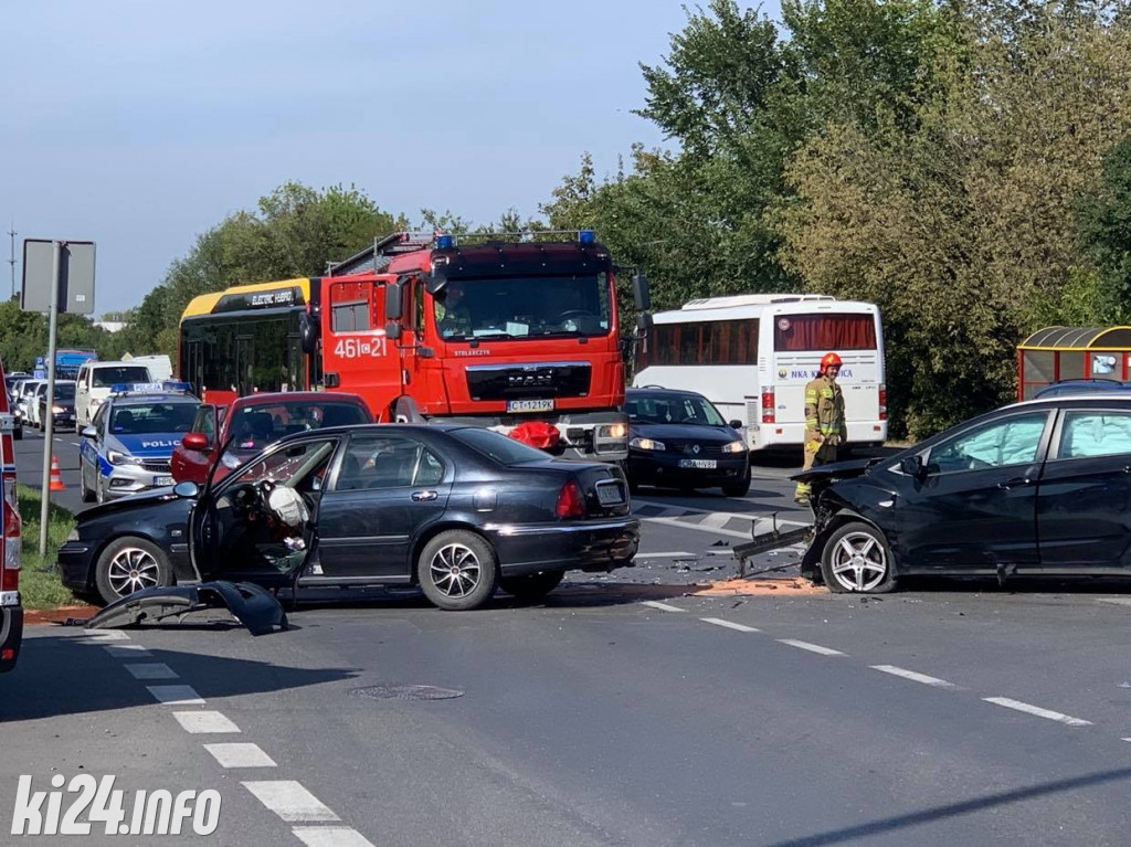 Potrójna kolizja na Poznańskiej