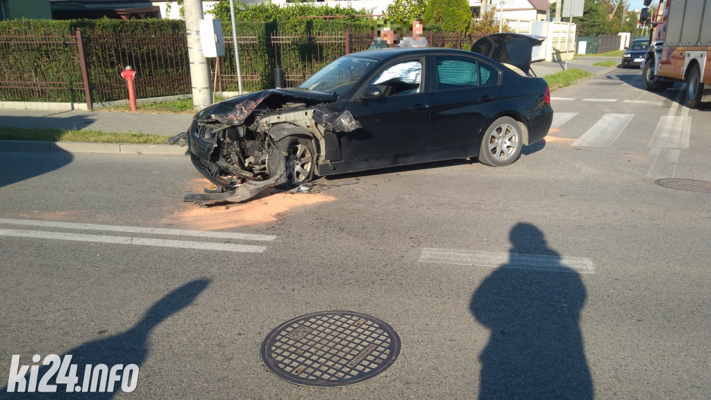 Potrójna kraksa w Mątwach